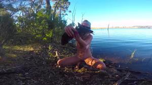 Naked Fishing in the River