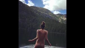 Wife Naked in The River