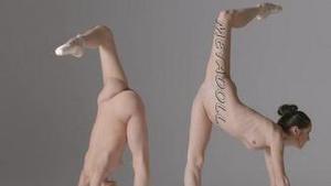 Amazing Sexy Twins Nude Ballet