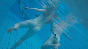 Underwater voyeur in sauna pool 11