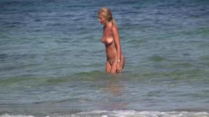 Big Tits Nudist com tesão Milfs praia Voyeur Vídeo HD