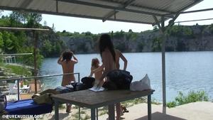 Family Pure Nudism Joyful day in paradise for young girls nudists 3