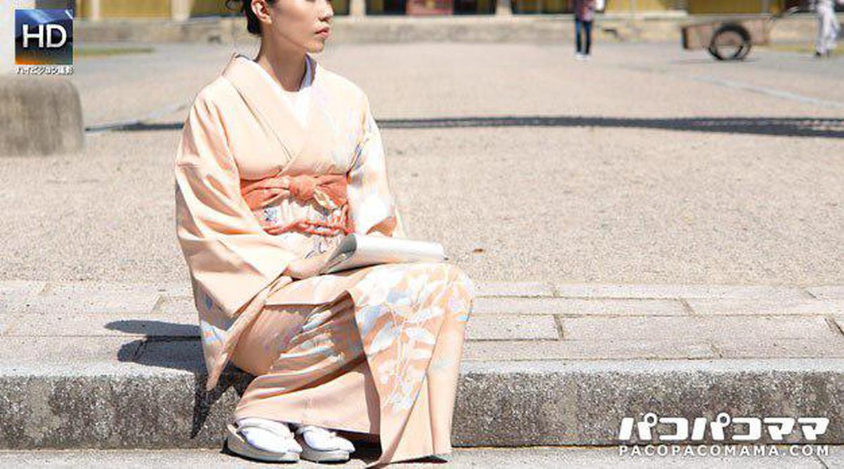 Paco 010710_998 Kimono Nampa ~ जापानी कपड़ों का सत्यापन सुंदर पत्नी के अंडरवियर ~