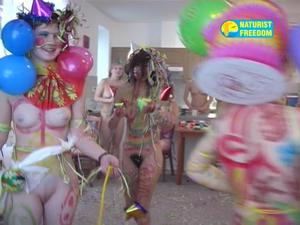 Family Pure Nudism Girls Birthday Party 3