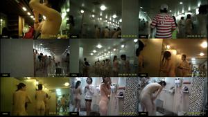 [Cool changing room where young children gather] Shower butt and boobs 1606