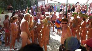 Family Pure Nudism Nudist Art Beach Party 4