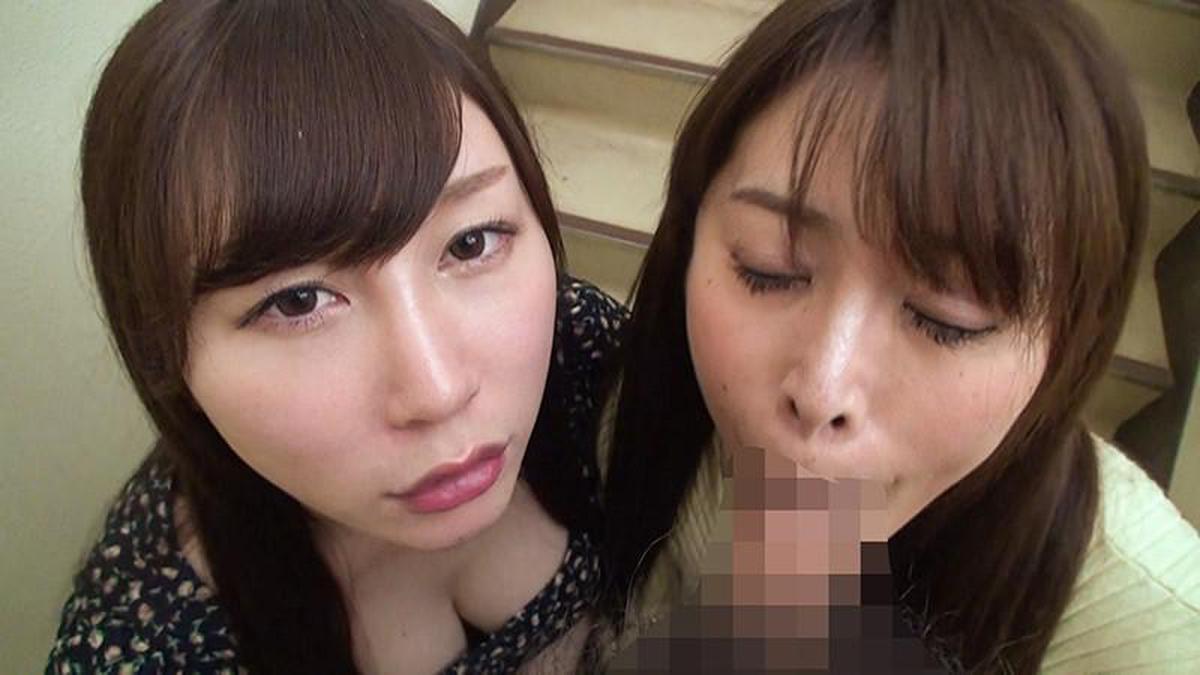 KAGN-001 Amateur Girls Who Can Be Blowed Anywhere 14 Good Friends Double Blow Edition
