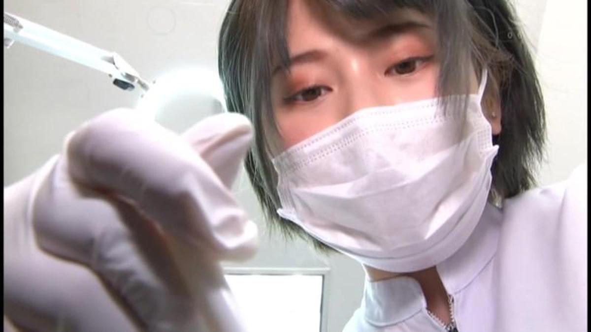 MGMP-055 Slut Dental Hygienist's Rubber Gloves Handjob Masochist Ejaculation CLEANING! 3
