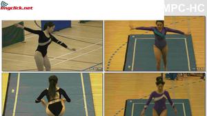 Gymnastik JK überlagert Hami Hintern & Haare (Video)