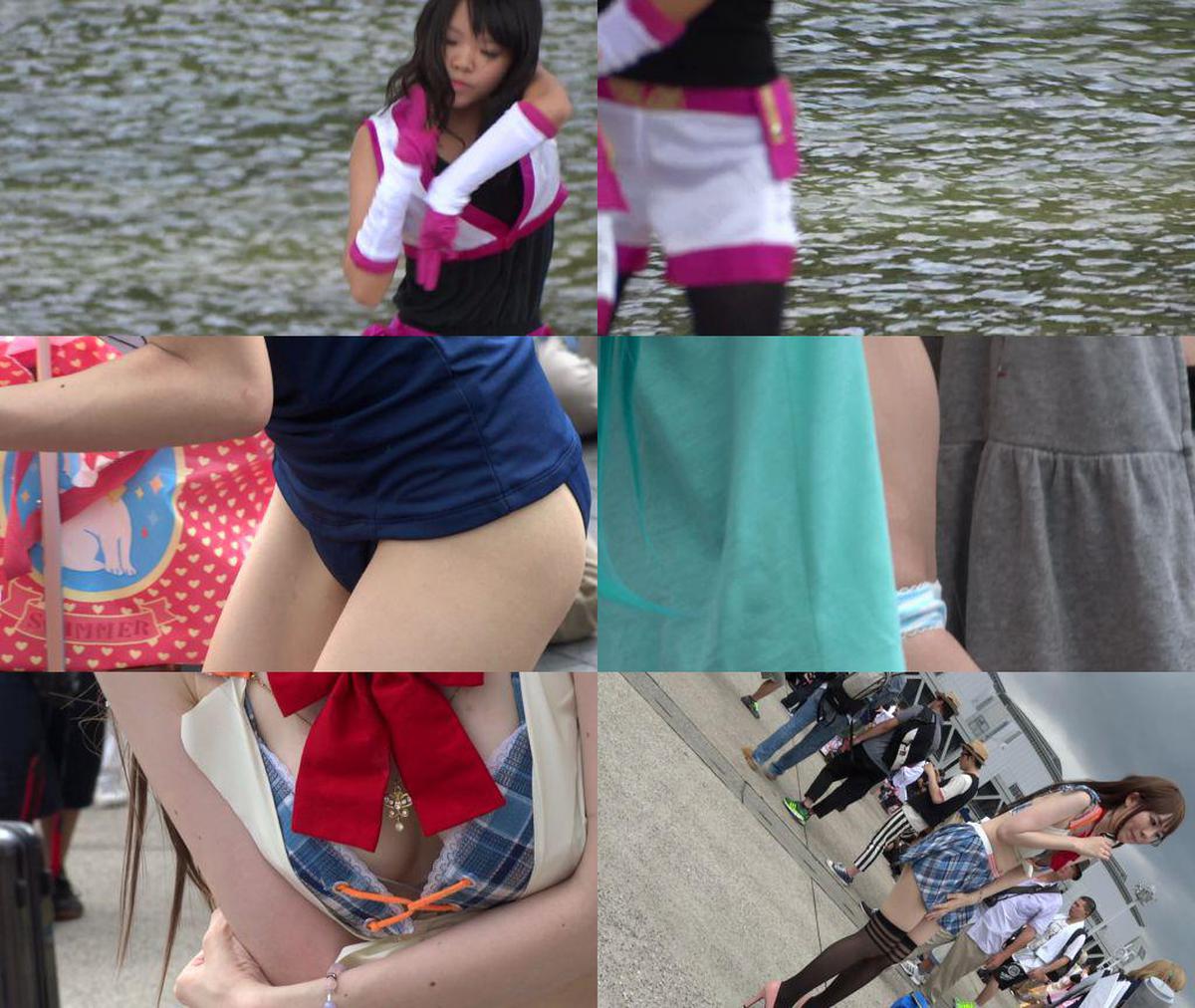 Cosplay_111 Naniwa Girls 415 Sexual Harassment Sales DE PTSD I'm sorry if it develops! , Comiket with big breasts like Kanna breast breast chiller, cute girl in cosplay