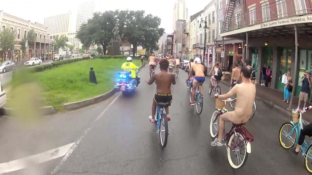 World Naked Bike Ride New Orleans 2012 - Полная поездка