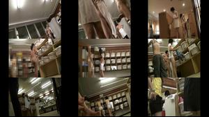 Observe changing clothes at the dressing room! Peep into various naked