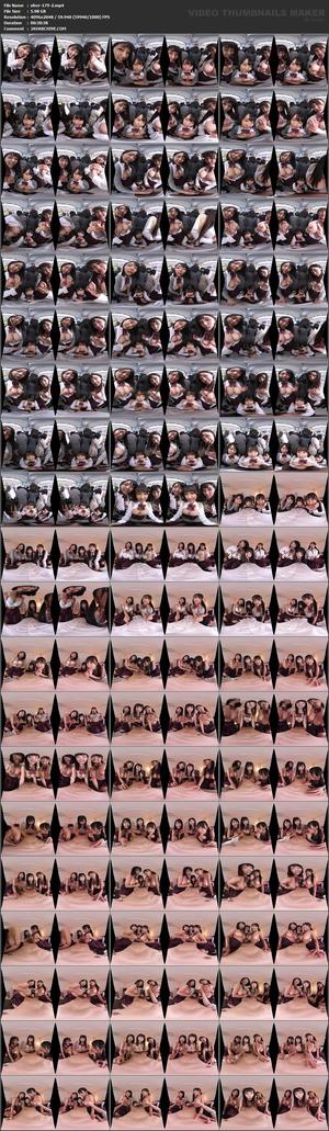 NHVR-179 [VR] Девушки с большими сиськами в переполненном поезде ○ Тайная шлюшка с тесным контактом Тройной пресс в объятиях студентов