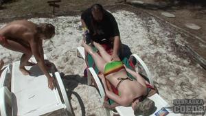 Naked Sunbathing At Florida Beach House