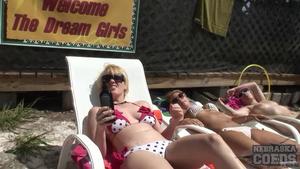 Naked Sunbathing At Florida Beach House
