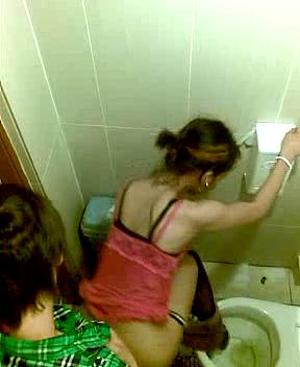 Voyeur sex in public places toilet cabin
