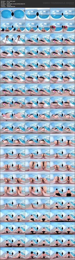 DSVR-1168 [VR] Una atleta de natación competitiva recibe un masaje empapado de un entrenador pervertido durante la práctica. Desarrolla sus zonas erógenas mientras se adhiere a su cuerpo en un traje de baño que es demasiado erótico que desnudo. [Aparición de Momo Aoki, ex campeón mundial de natación]