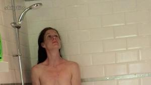 sexy mom takes a shower