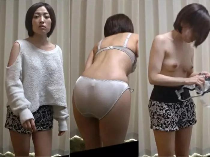 kamen8 [Voyeur] Changing clothes voyeur of a beautiful woman with short black hair and bare ass! ! !