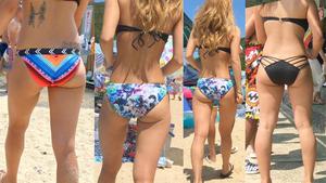 [4K raw buttocks] Raw buttocks are plump ♪ 18 amateur bikini gals with hami-buttocks ☆☆