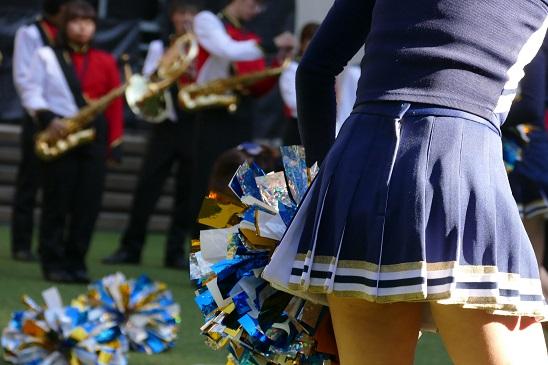 A cheerleader with a bright skirt (2/2)