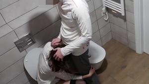 Caught them at it in the toilet
