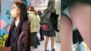 43315 01 Uniform girl standing in line for idol goods