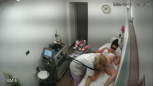 Spying on fuckable blonde during hair removal