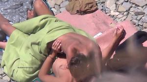 Missionary sex caught on the beach