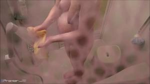 ksto001_00 [Shinobi Voyeur, запретная личная ванная] Сцена беременной жены в душе
