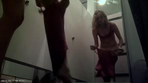 Spying on hairy young pussy in fitting room