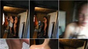 Naked girl spied in the sauna