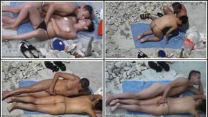 Relaxed sex on the beach