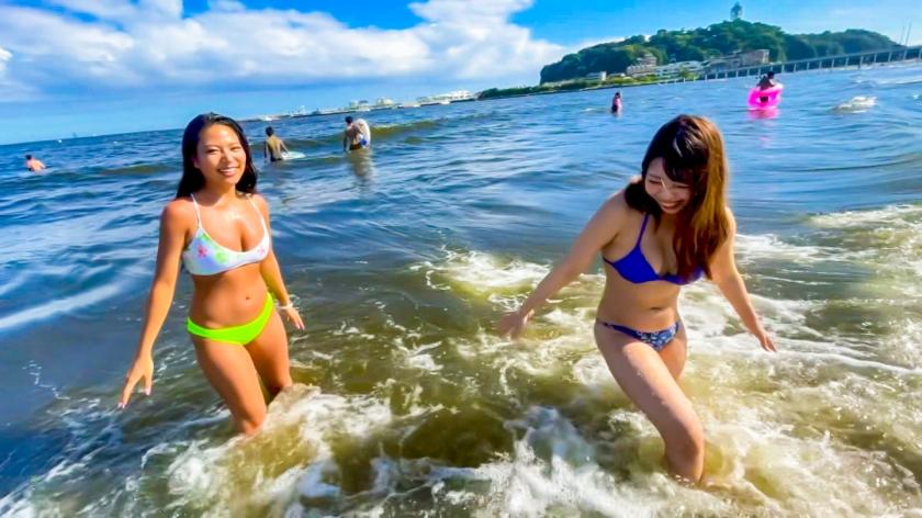 476MLA-126 [Sunburn marks are too erotic ww] Swimsuit pick-up at the sea in midsummer! At first, the cool brown gal whose guard was stiff fell! ! Enjoy the healthy body trained by G cup big breasts and yoga and cum inside! ! (Kaho Imai)