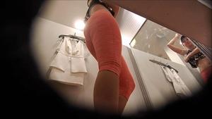 Trying out dresses on perfect ass