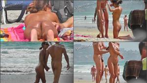 A chegada do voyeur à praia de nudismo