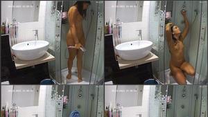 Voyeur spying on his gorgeous naked sister after shower