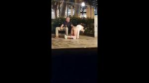 Young couple fucking in the park