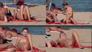 Total beauty on nudist beach