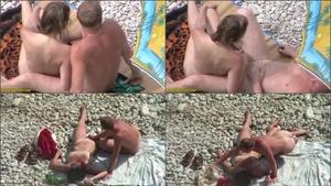 Zooming on beach sex