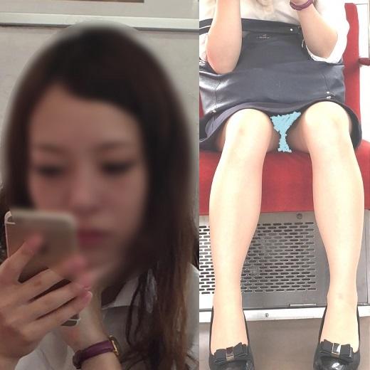 [Aparência] [Fotografia em 4K] [Com close-up] Cenário do trem ~ Beleza! Beleza! Beleza! E pernas soltas e visão total!!!