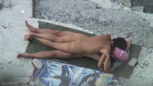 Nudist swingers caught by a voyeur