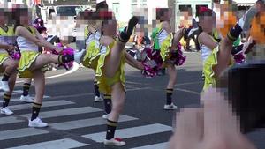 祭りで定点チアガール‼︎あの大人気チアチームが路上で舞います‼︎