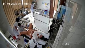 Real hidden camera in gynecological cabinet 24