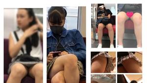 [That popular work again] 5 JK-style S-class plain clothes and uniforms with underwear are too erotic face-to-face raw legs from directly below 17