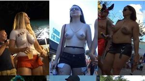 Topless protest for women rights