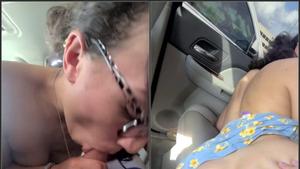 Teens fucking wildly in the car