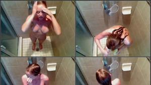 Spying on young milf in bathroom