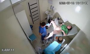 Real hidden camera in gynecological cabinet 36