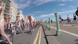Brighton naked bike ride 2014